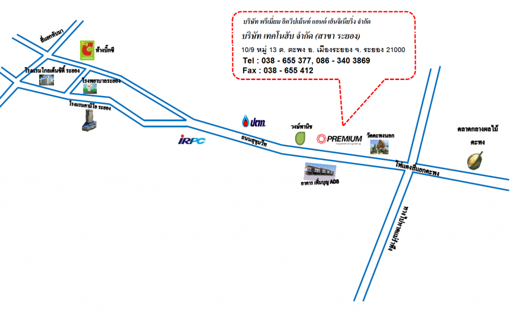 แผนที่ เทคโนฮับ ตะพง